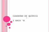 CUADERNO DE QUÍMICA 1 Bach “B”