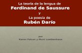 La teoría de la lengua de Ferdinand de Saussure y La poesía de Rubén Darío