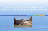 Manejo Sustentable del Agua y de Sequías en el Río Yaqui, Sonora: Avances