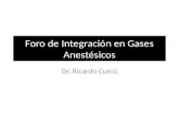 Foro de Integración en Gases Anestésicos