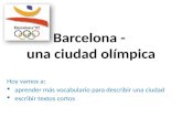 Barcelona -  una  ciudad  olímpica