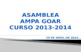 Asamblea Ampa goar Curso 2013-2014