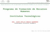 Programa de Formación de Recursos Humanos Institutos Tecnológicos