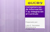 Preparado por: Lidia E. González Bibliotecaria Profesional