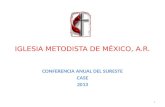 IGLESIA  METODISTA DE MÉXICO, A.R.