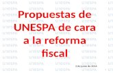 Propuestas de UNESPA de cara a la reforma fiscal
