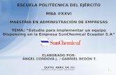 LA EMPRESA SUNCHEMICAL ECUADOR S.A. ACTUALIZACIÓN DEL VOLUMEN DEL MERCADO