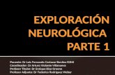 Exploración neurológica  Parte 1