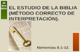 EL ESTUDIO DE LA BIBLIA (MÉTODO CORRECTO DE INTERPRETACIÓN).