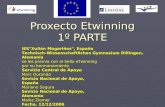 Proxecto Etwinning 1º PARTE
