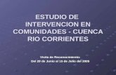 ESTUDIO DE  INTERVENCION EN COMUNIDADES - CUENCA RIO CORRIENTES