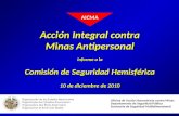 Acción Integral contra Minas Antipersonal Informe a la Comisión de Seguridad Hemisférica 10 de diciembre de 2010