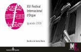XVI Festival Internacional d'Orgue