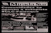 Comunidades se oponen a autopista SCLC-Palenque