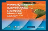Seguimiento 1a Conf. Latinoamericana de Innovación e Investigación para la Salud