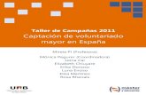 Captacion de voluntariado mayor en España