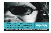 Centros Culturales de La Rinconada_Programación 2012