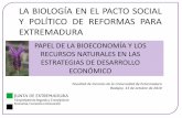 La biología en el pacto social y político de reformas para Extremadura