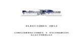 Elecciones 2012: Consideraciones y escenarios