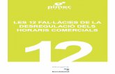 Les 12 fal·làcies de la desregulació dels horaris comercials, PIMEC Comerç