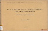 Congreso Nacional de Ingeniería (2º. 1950. Madrid). Tomo VI