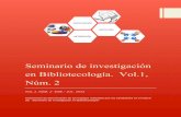 Publicación del seminario de investigación en bibliotecología vol 1 num 2