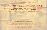 Documentación inédita hallada recientemente en el Archivo Municipal de Lora del Río