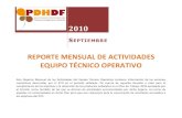 Informe de actividades ETO Sept 2010