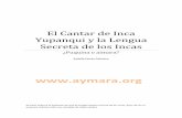 El Cantar de Inca Yupanqui y la Lengua Secreta de los Incas