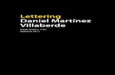 Lettering para Daniel Martínez Villaberde