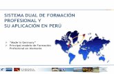Sistema Dual de Formación Profesional y su Aplicación en el Perú