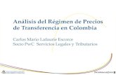 Análisis del Régimen de Precios de Transferencia en Colombia