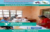 Testimonios gráficos de la 3a jornada de capacitación en Tepoztlan - Estado de Morelos
