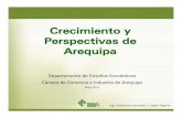 Crecimiento y perspectivas de Arequipa, Realidad Economica