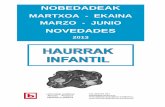 Novedades infantiles / Haur nobedadeak (Marzo-Mayo 2013)