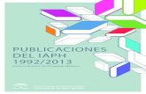 Publicaciones del Instituto Andaluz de Patrimonio Histórico 1992 / 2013