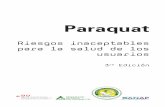 Paraquat - Paraquat - Riesgos inaceptables para la salud de los usuarios