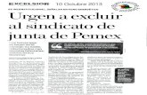 Urgen a excluir al sindicato de junta de Pemex
