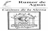 Rumor de Aguas número 5 "Casinos de la Sierra"