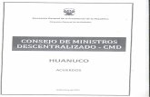 Acuerdos del 3er Consejo de Ministros descentralizado en La Unión- Huánuco