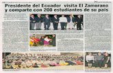 Presidente de Ecuador visita ZAMORANO