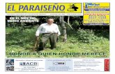 Periódico El Paraiseño, mes de junio