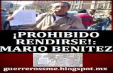 ¡PROHIBIDO RENDIRSE!: MARIO BENITEZ
