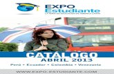 Catálogo Expositores Expo-Estudiante 2013-1
