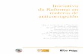 Resumen sobre la Iniciativa de Reforma en materia de Anticorrupción