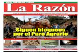 Diario La Razón miércoles 21 de agosto