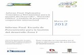 INFORME FINAL ESCUELA DE PENSAMIENTO PARA LA GESTIÓN DEL DESARROLLO ZONA 2
