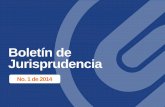 Boletín de jurisprudencia (No. 1/2014)