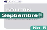 Boletín INAIP- Septiembre No.5
