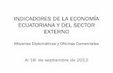 Economía Ecuatoriana Septiembre 2012